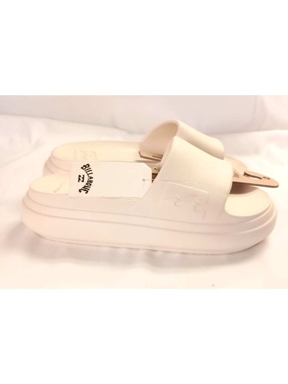 Billabong Platform Slide Sandals Women 10 Cream Cushion Comfort NWT Casual - Picture 3 of 6